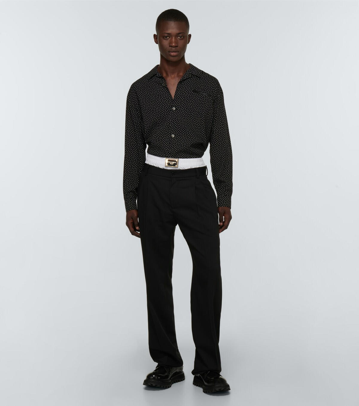 Dolce & Gabbana Black Cotton Pants