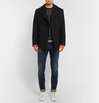 Dolce & Gabbana - Stretch Virgin Wool-Blend Peacoat - Black