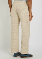DRÔLE DE Monsieur Pantalon Elastiqué Straight-leg Tweed Trousers Sand