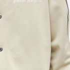 Palm Angels Men's Track Shirt in Beige/Off White