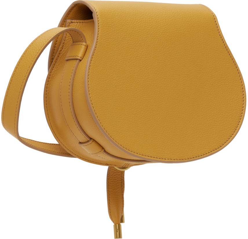 Chloé Yellow Marcie Small Saddle Bag