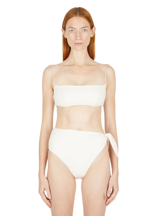 Photo: Ziah Bandeau Fine Strap Bikini Top