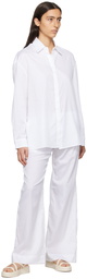 LESET White Yoko Pocket Trousers
