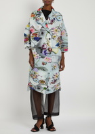 Julia Heuer Johan Plissé Seerksucker Coat - Blue - One Size