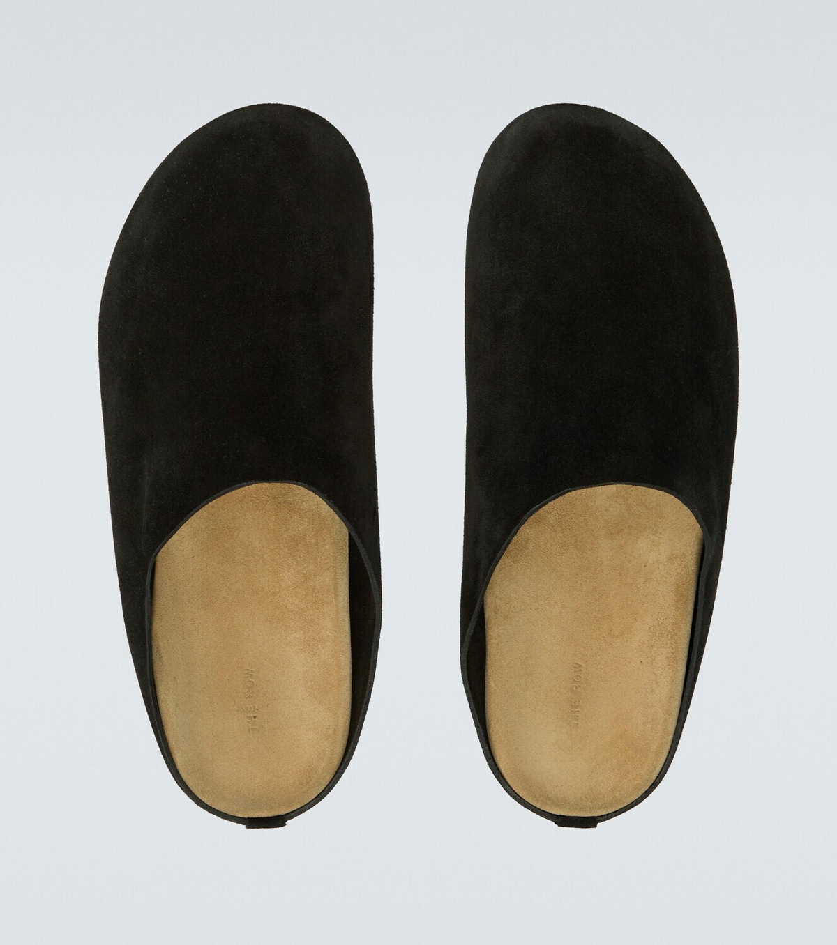 The Row New Lucca suede slip-on shoes