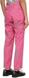 NEEDLES Pink Jacquard Trousers