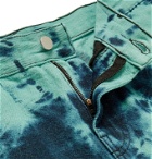 MCQ - Slim-Fit Logo-Appliquéd Tie-Dyed Denim Jeans - Blue