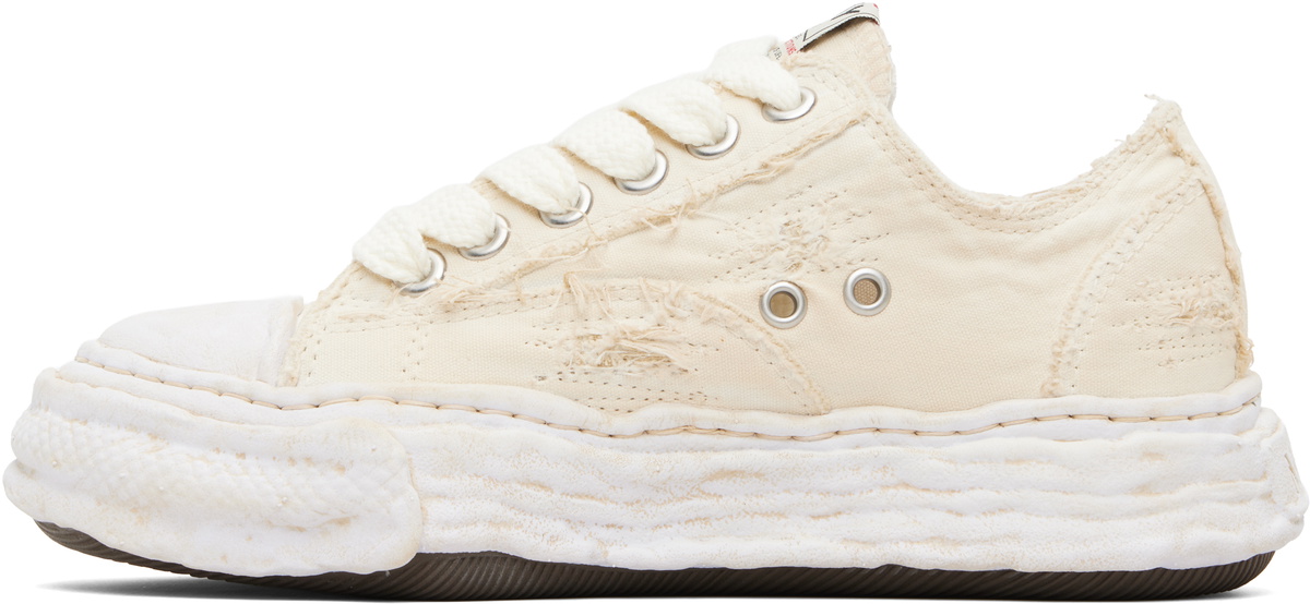 Maison MIHARA YASUHIRO Off-White 'Peterson23' OG Sole Ripped Overdye Canvas Sneakers