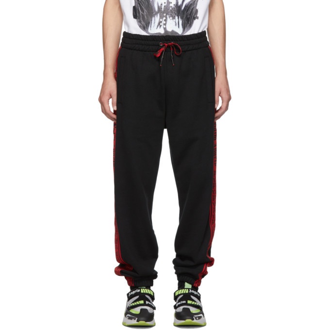 Photo: Palm Angels Black and Red Side Tape Lounge Pants