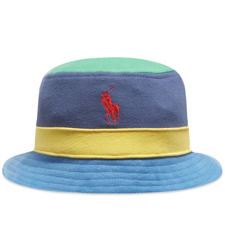 Photo: Polo Ralph Lauren Men's Bucket Hat in Navy/Multi