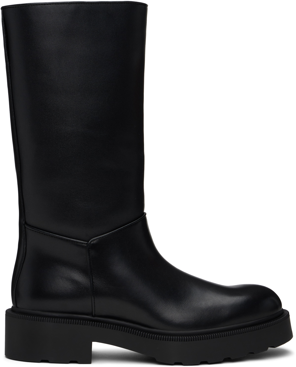 ショートブーツ・ブーティ The Row Nobilis Tr Black Leather Boot black-nobilis-tr-boots.jpg