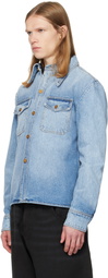 WILLY CHAVARRIA Blue Chente Denim Overshirt