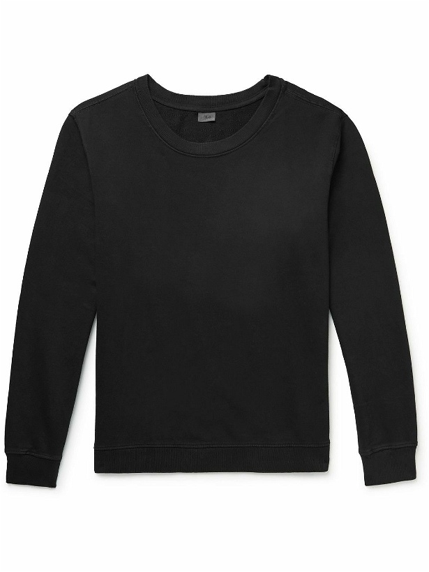 Photo: Onia - Garment-Dyed Cotton-Jersey Sweatshirt - Black