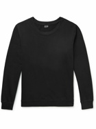 Onia - Garment-Dyed Cotton-Jersey Sweatshirt - Black