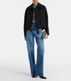 Victoria Beckham Arden virgin wool gabardine blouson jacket