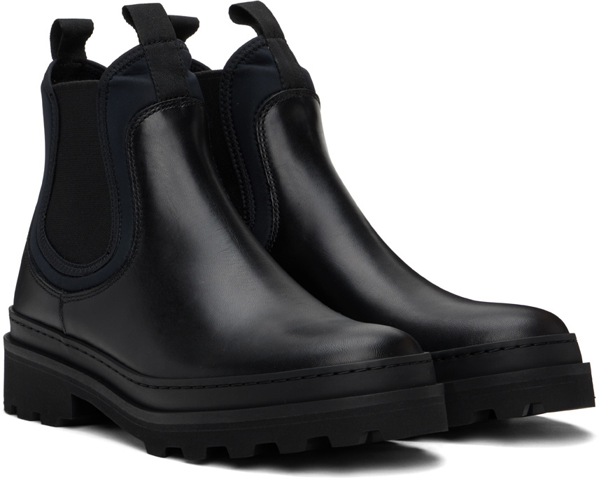 A.P.C. Black Adrien Chelsea Boots
