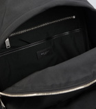 Saint Laurent City leather-trimmed canvas backpack