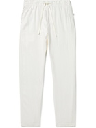 Onia - Straight-Leg Linen-Blend Drawstring Trousers - Neutrals