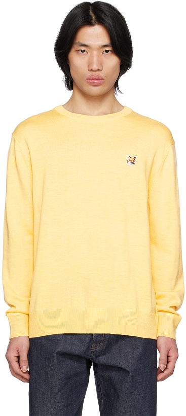 Photo: Maison Kitsuné Yellow Fox Head Sweater
