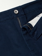 Folk - Tapered Cotton-Canvas Trousers - Blue