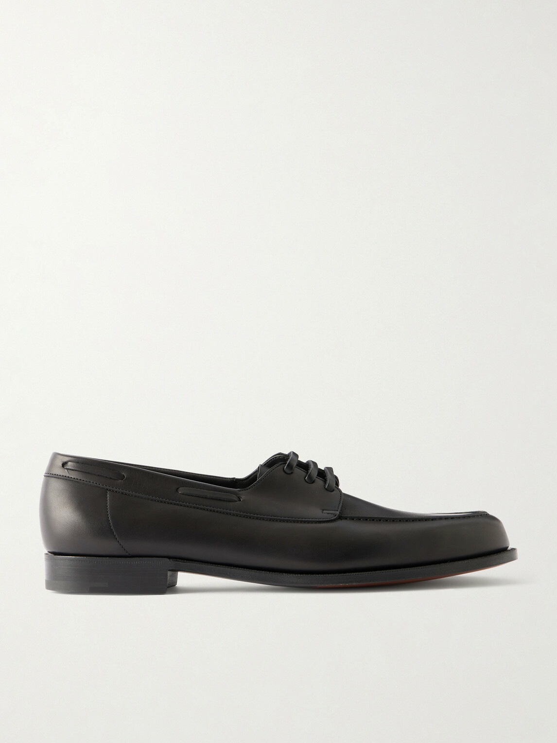 Edward Green - Saltash Leather Boat Shoes - Black
