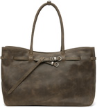 MARGESHERWOOD Taupe Grandma Used Large Tote
