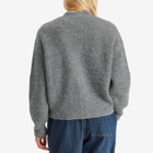 Closed Women's V Neck Cardigan in Grey Heather Melange