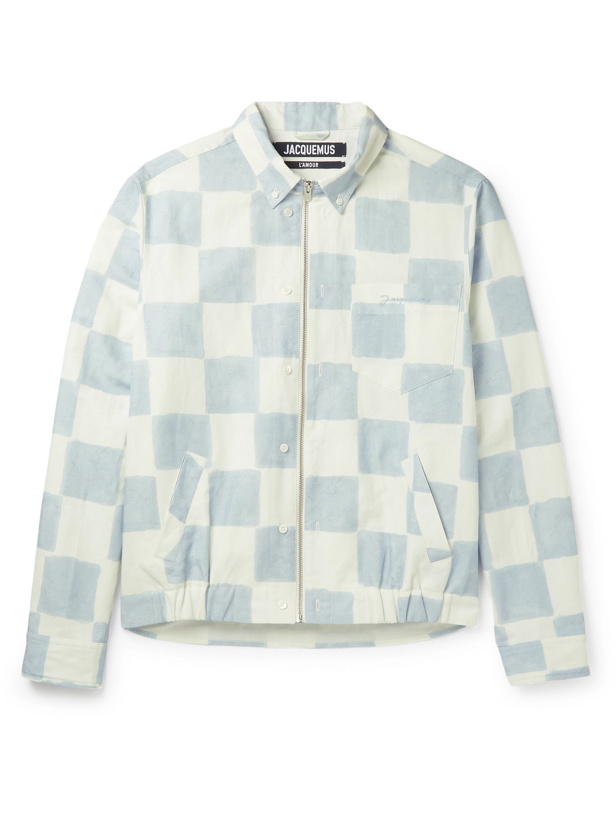 Photo: JACQUEMUS - Checked Cotton and Linen-Blend Blouson Jacket - Multi