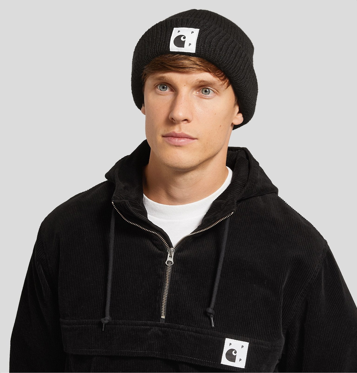 Pop Trading Company - Carhartt WIP Logo-Appliquéd Ribbed Wool