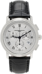 Frédérique Constant Silver & Black Classics Quartz Chronograph Watch