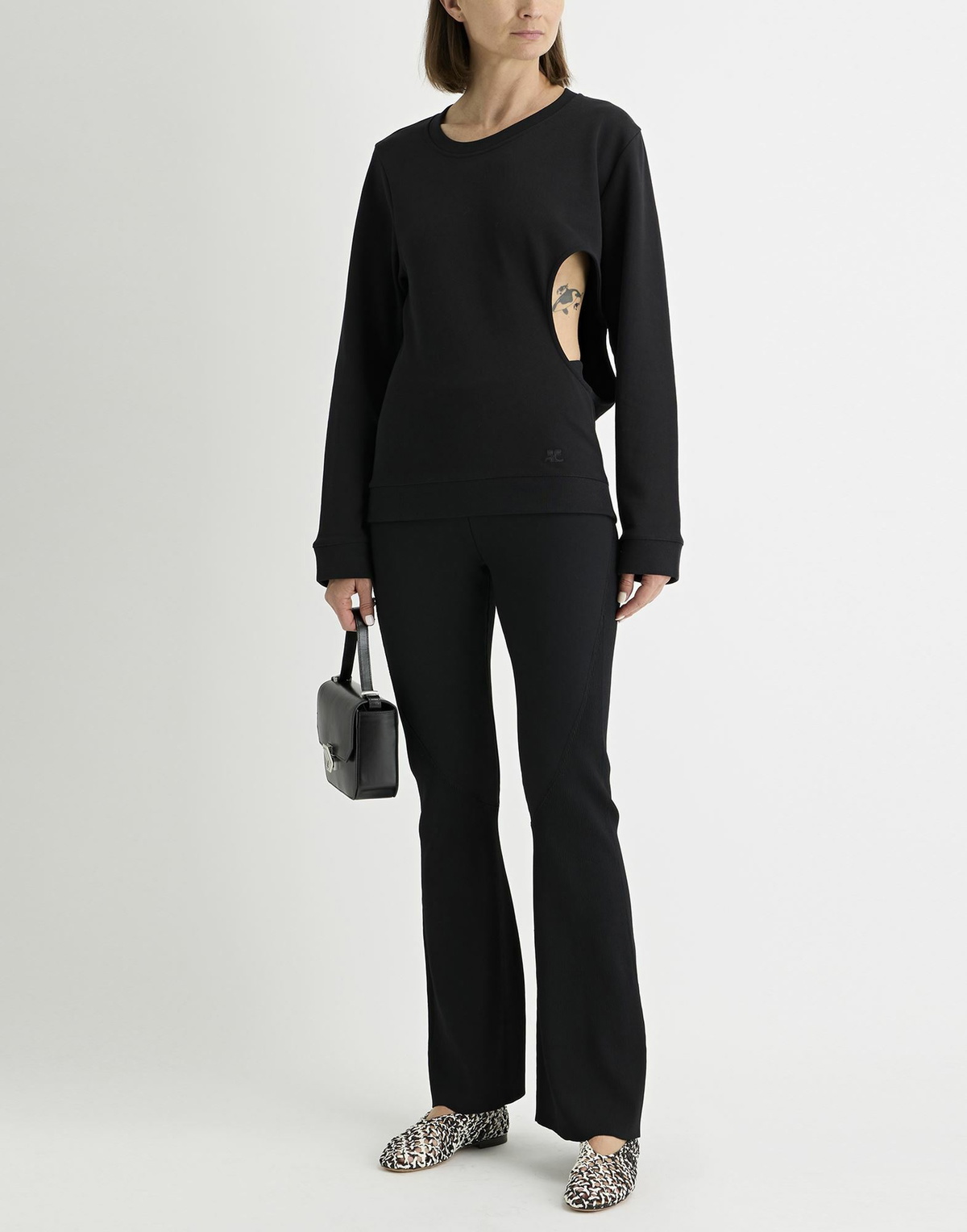 Courrèges Womens Sweatshirt in Black