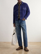 Human Made - Logo-Embroidered Printed Cotton-Corduroy Tote Bag - White