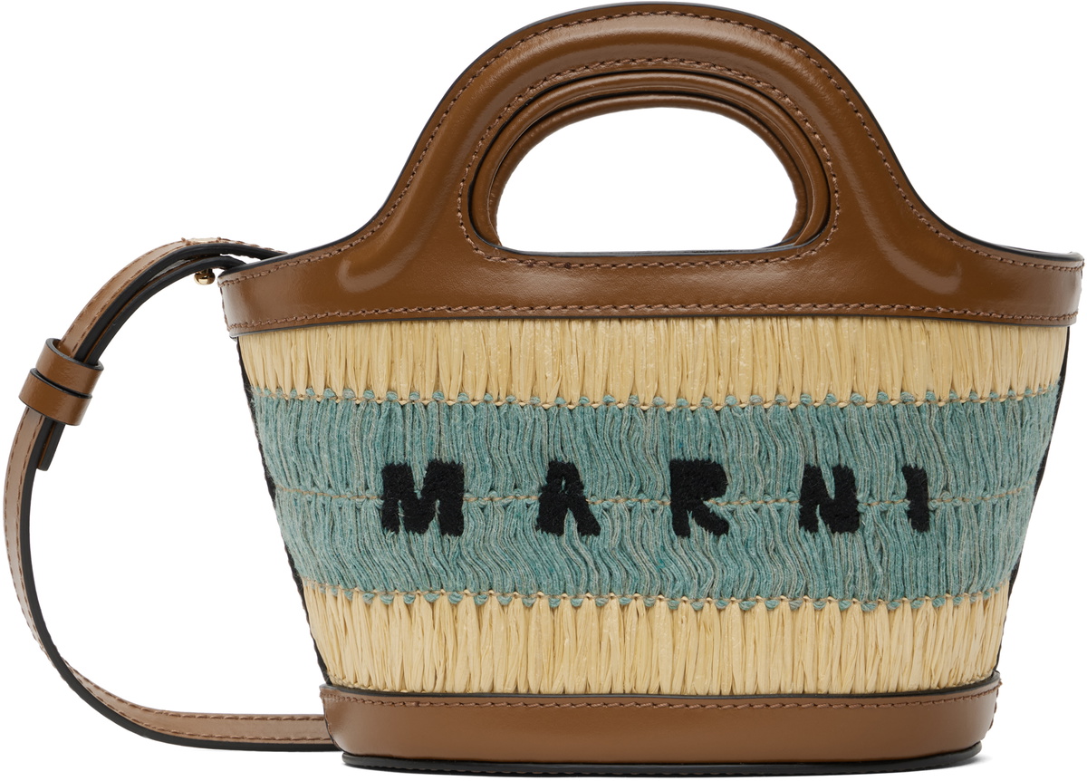 ★MARNI★ 【送料0/関税0】Micro Tropicalia Tote Bag 2色 Marni Tropicalia Micro tote bag Marni