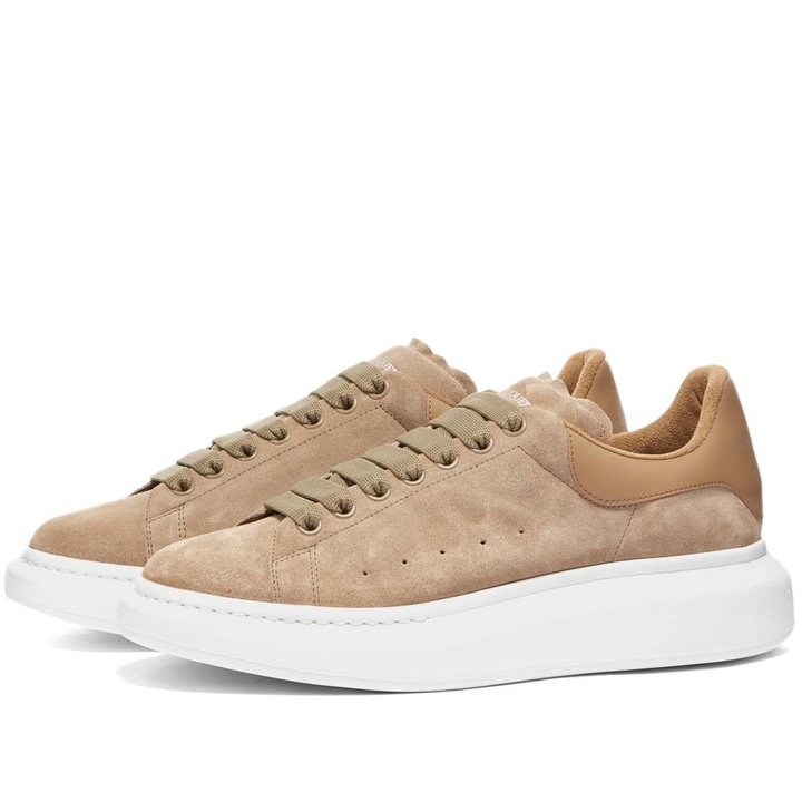 Photo: Alexander McQueen Heel Tab Suede Wedge Sole Sneaker