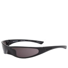 Balenciaga BB0383S Sunglasses in Black/Grey 