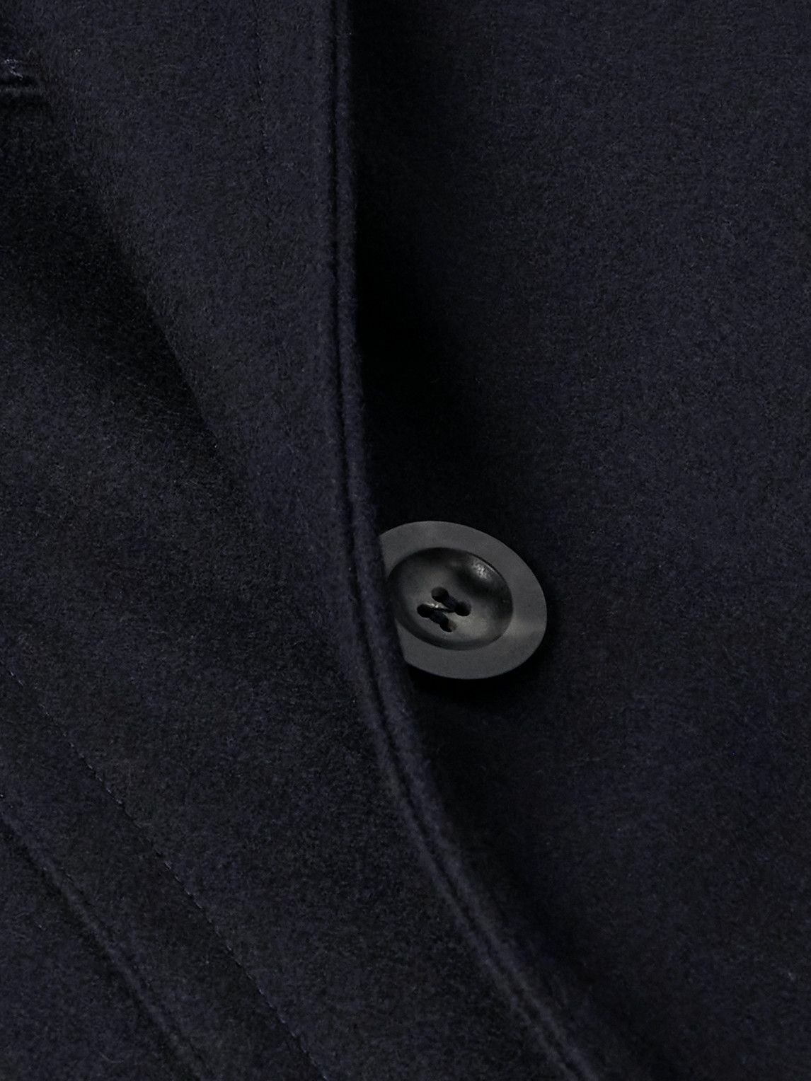 Private White V.C. - The Manchester Wool Peacoat - Blue