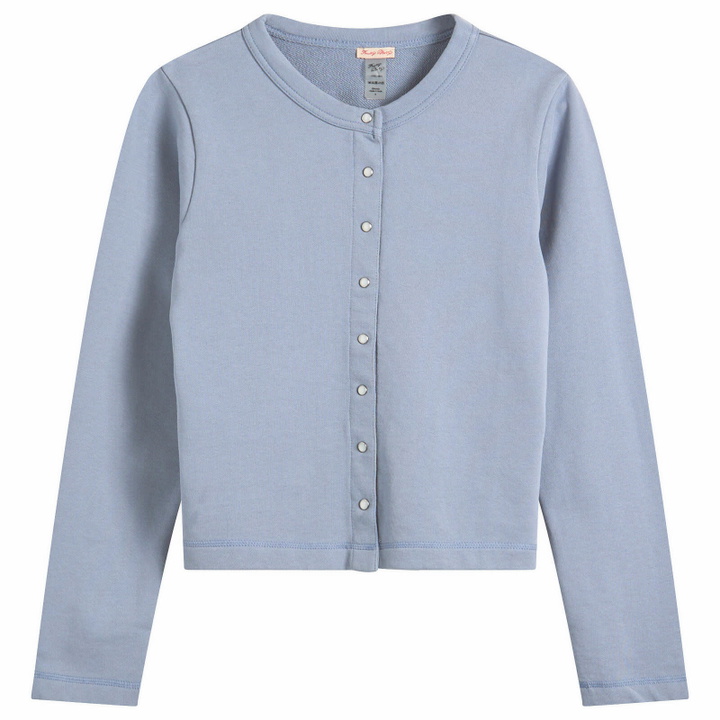 Photo: Fruity Booty Women's Cotton Terry Cardigan in Blue