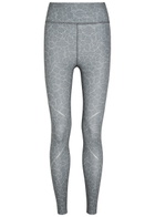 Adidas X Stella Mccartney Printed Stretch-jersey Leggings Grey