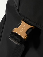 TOM FORD - Leather-Trimmed Logo-Appliquèd Nylon Backpack
