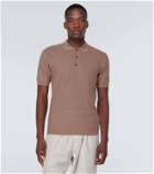 Orlebar Brown Maranon open-knit cotton polo shirt