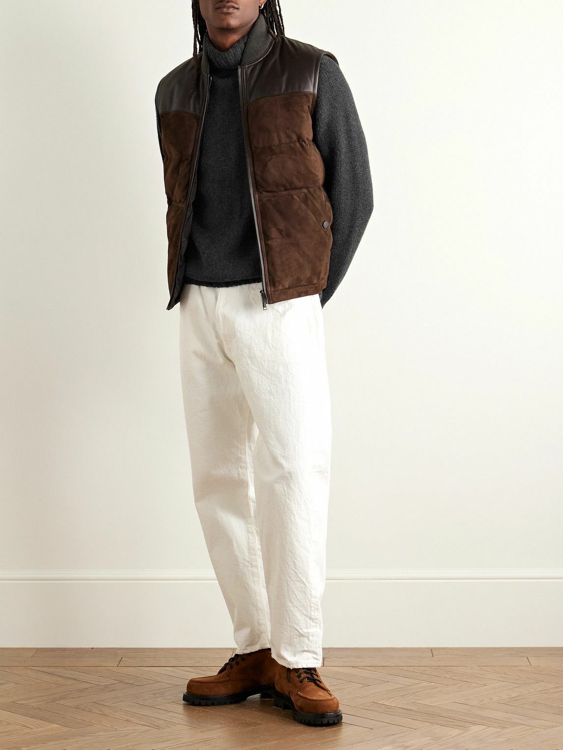 Drake's - Submariner Wool Rollneck Sweater - Gray Drake's