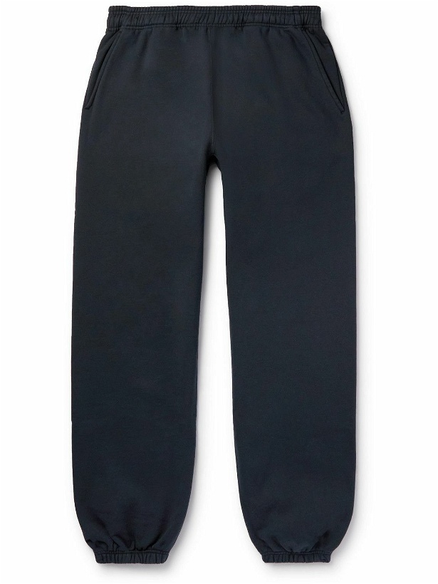 Photo: nanamica - Tapered Cotton-Blend Jersey Sweatpants - Blue