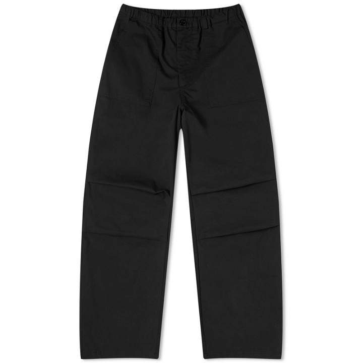 Photo: FrizmWORKS Men's Banding Wide Fatigue Trousers in Black