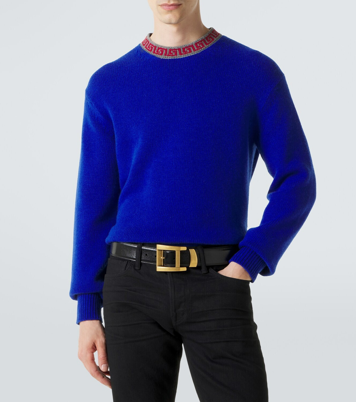 Versace Greca Border wool and cashmere sweater