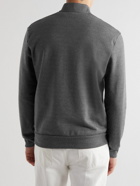Paul Smith - Cotton-Blend Jersey Half-Zip Sweatshirt - Gray