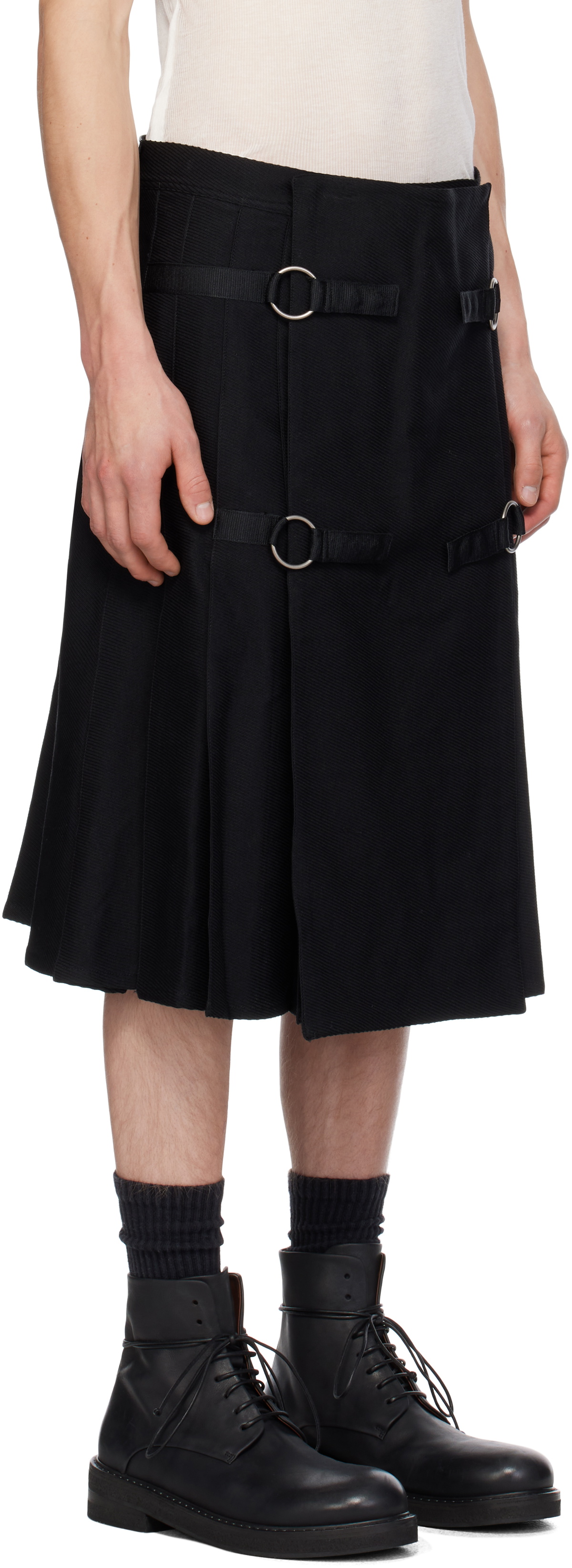 Andersson Bell Black Kilt Skirt
