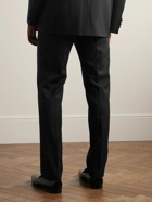 Etro - Slim-Fit Grosgrain-Trimmed Wool Trousers - Black