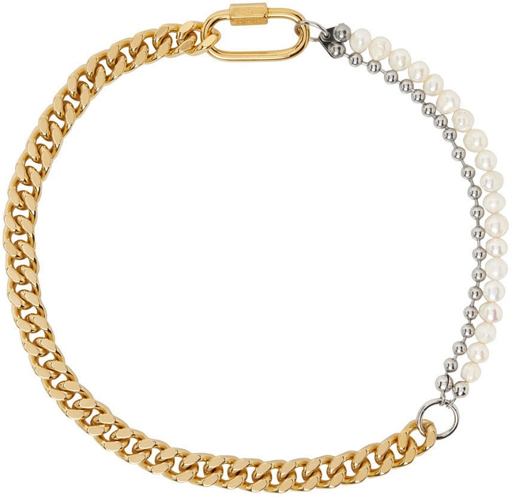 Photo: IN GOLD WE TRUST PARIS Silver & Gold Cuban Link Necklace