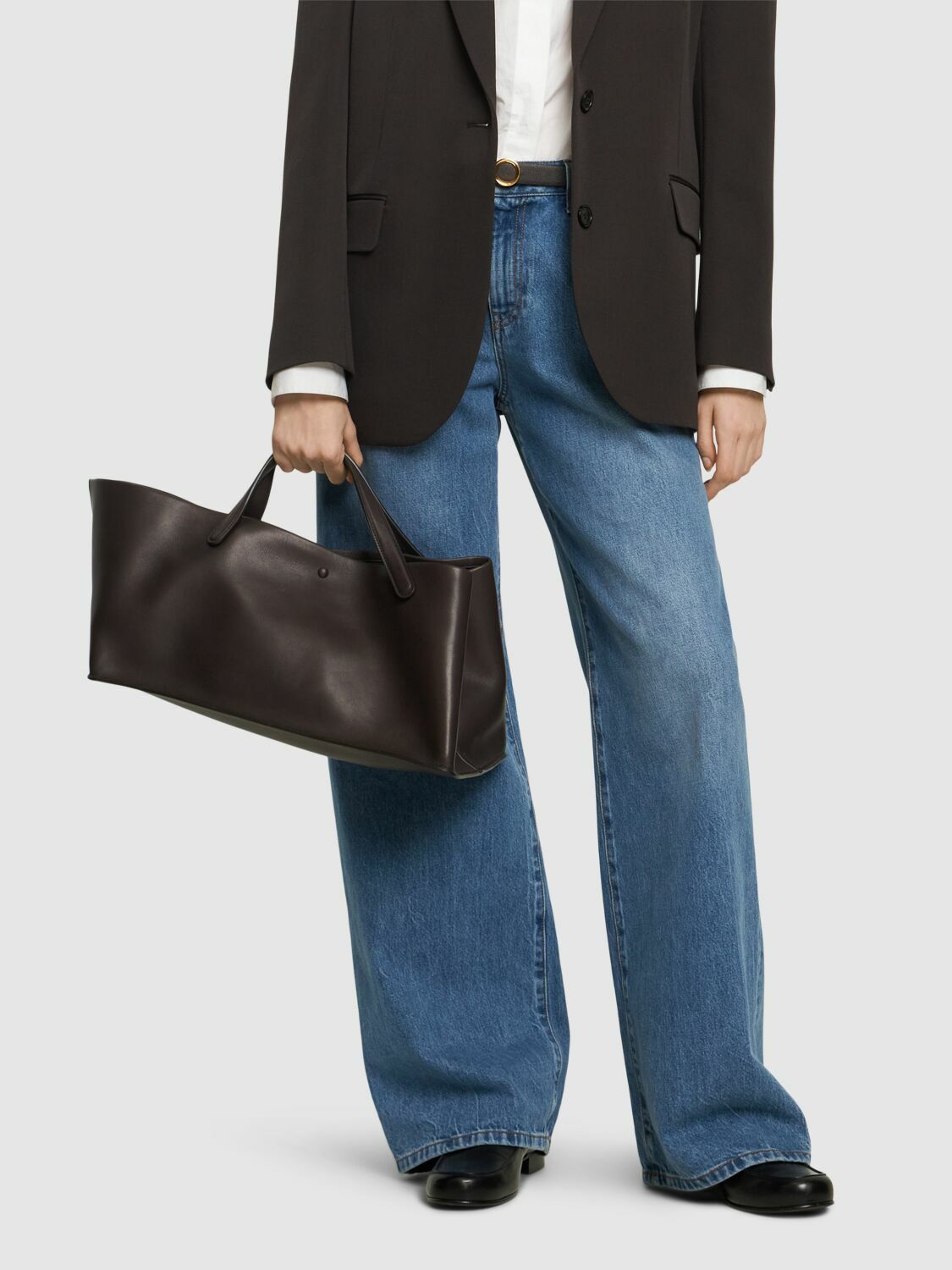 THE ROW - Idaho Leather Top Handle Bag The Row