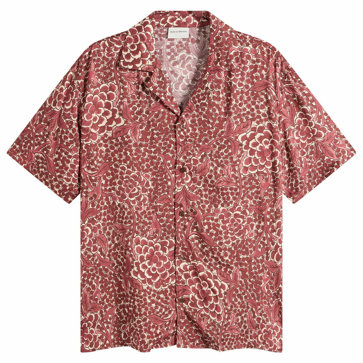 Photo: Drôle de Monsieur Men's Viscose Grapes Shirt in Red